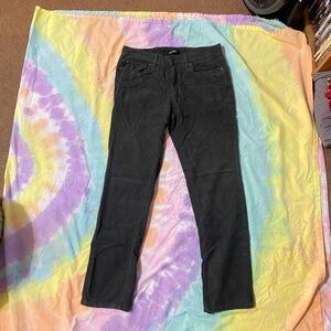 Joe Fresh Dark Gray corduroy Slim Straight Pants